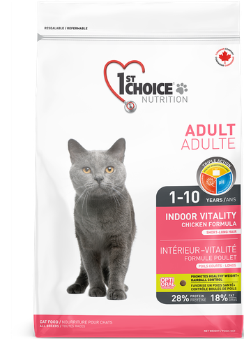 1st Choice for Cats - Indoor Vitality 2.72kg