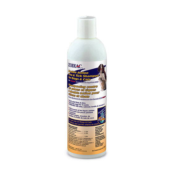 Zodiac Double Action Flea & Tick Shampoo 355ml