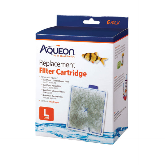 AQUEON REPLACEMENT FILTER CARTRIDGE - LARGE 6PK