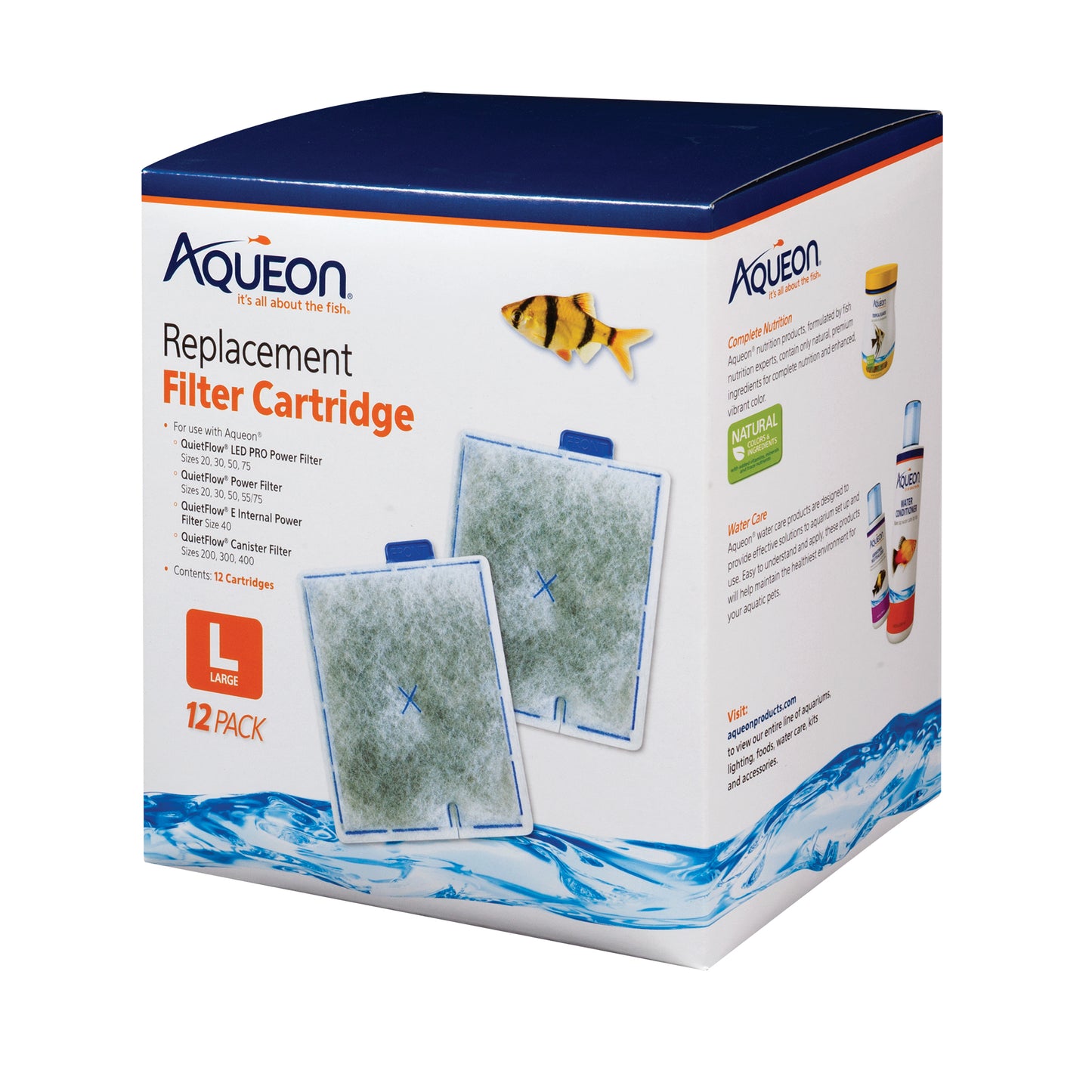 AQUEON REPLACEMENT FILTER CARTRIDGE - LARGE 12PK