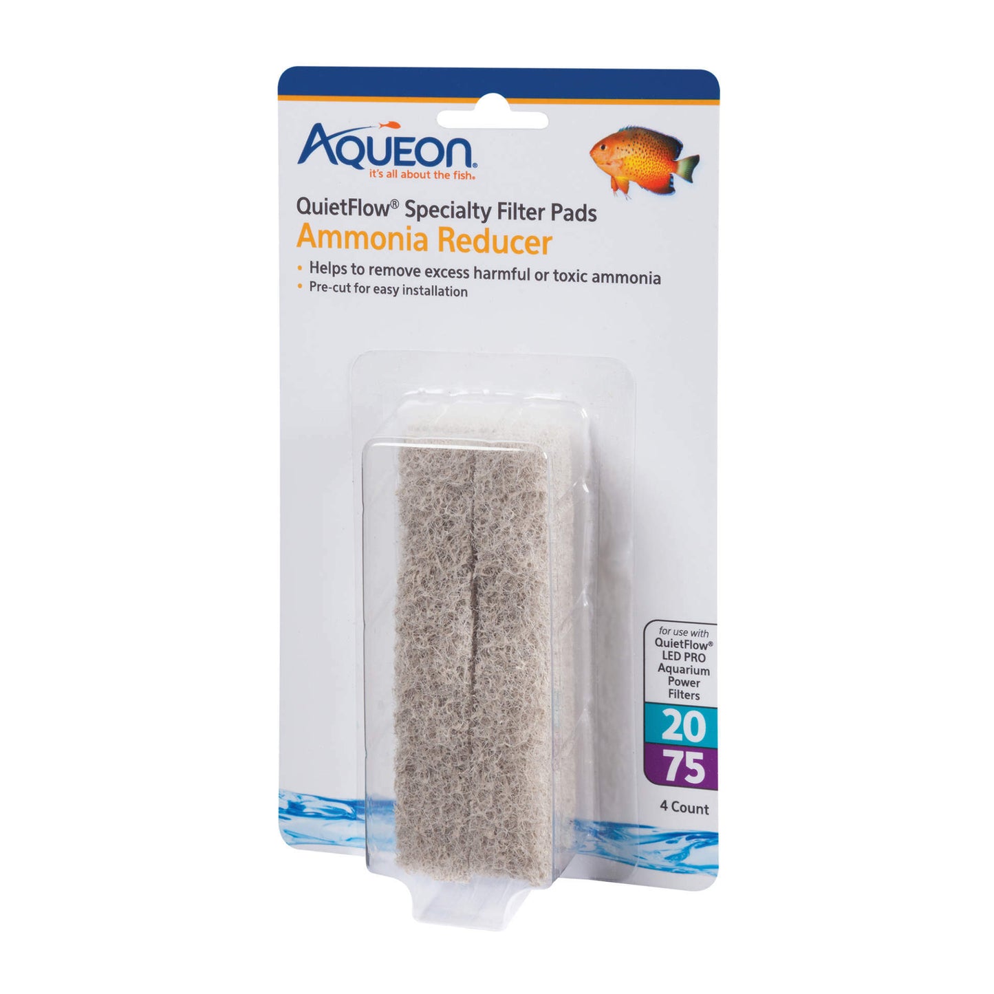 Aqueon QuietFlow Specialty Pad Ammonia Reducer 20/75