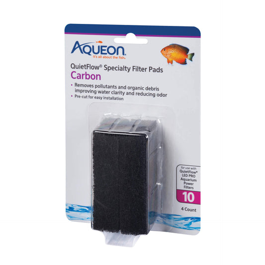 Aqueon QuietFlow Specialty Filter Pads Carbon 10