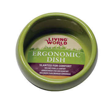 Living World Ergonomic Dish - Small Green