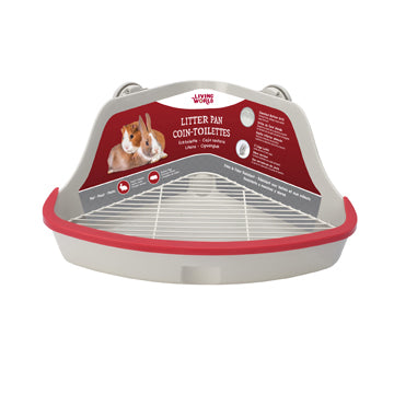 Living World Corner Litter Pan - Small Grey