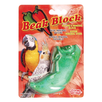 Living World Cockatiel Mineral Block - Green Pepper