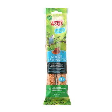 Living World Budgie Treat Sticks - Honey 60g