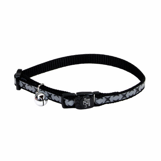 Lazer Brite Cat Collar - Black Diamonds