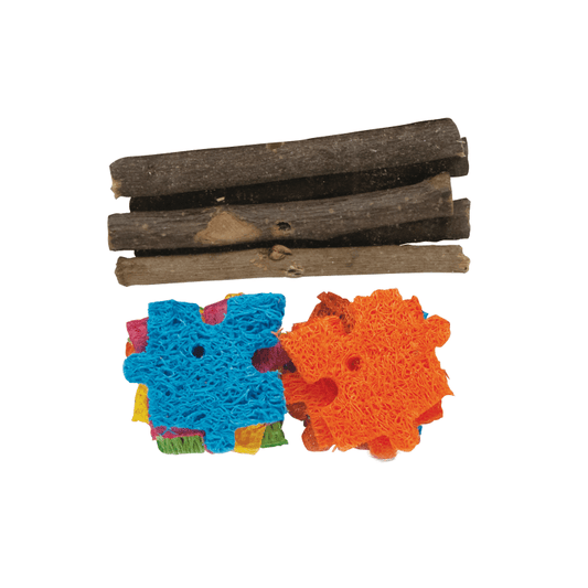 Kaytee Apple Wood Puzzle Chew