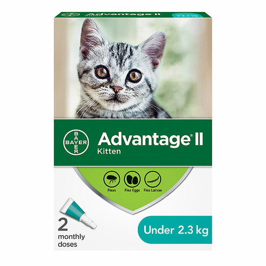 Advantage II For Kittens Under 2.3kg - 2 Dose