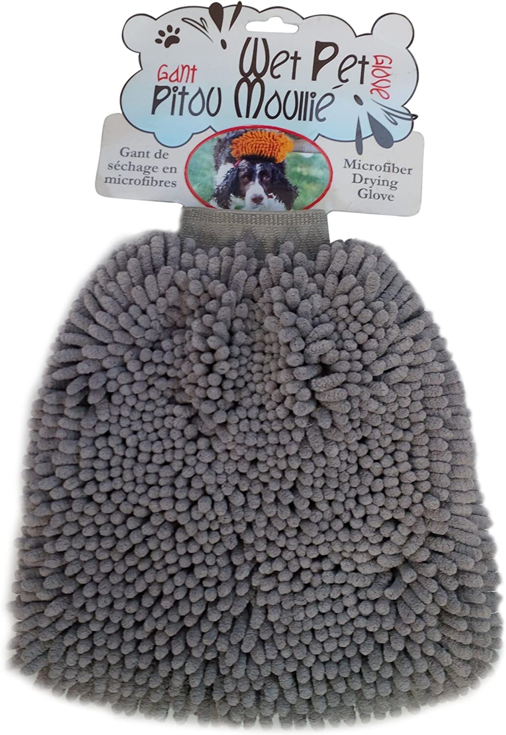 Wet Pet Mitt - Grey