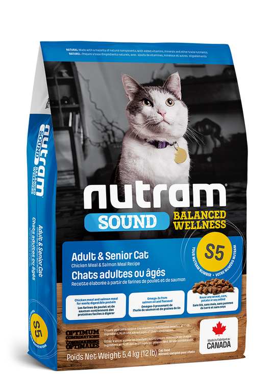 NUTRAM CAT S5 ADULT & SENIOR 1.13KG