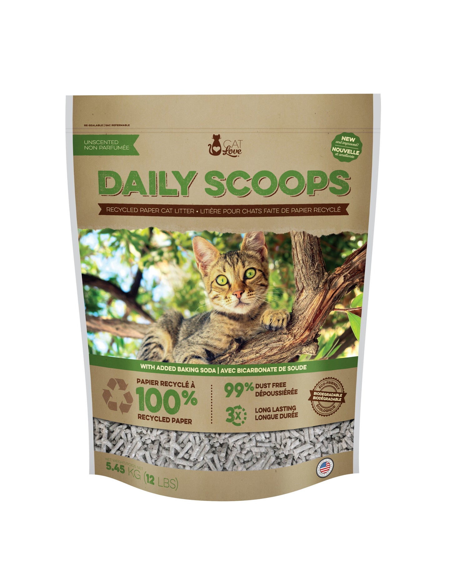 Daily Scoops Paper Litter 12lb