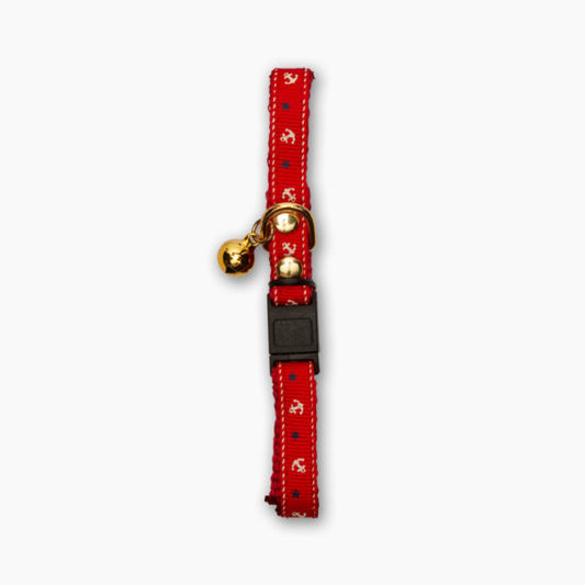 Catit Nylon Collar - Red Nautical