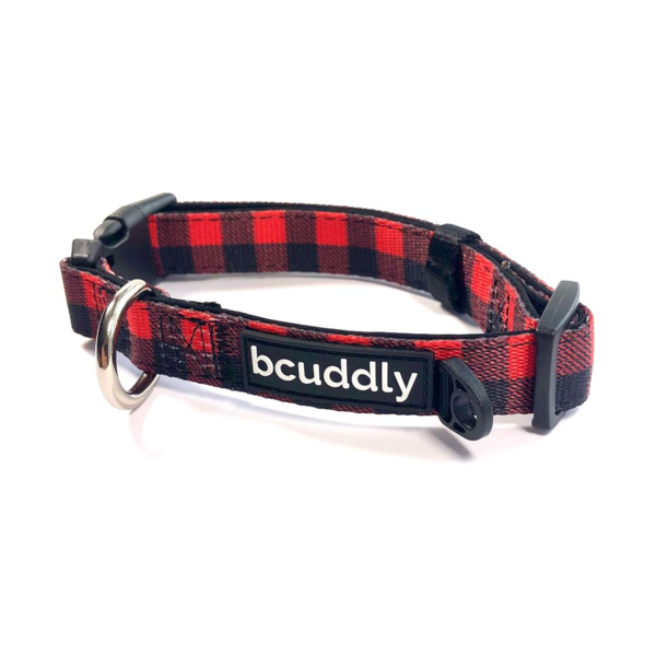 BCuddly Collar - Red Plaid Small