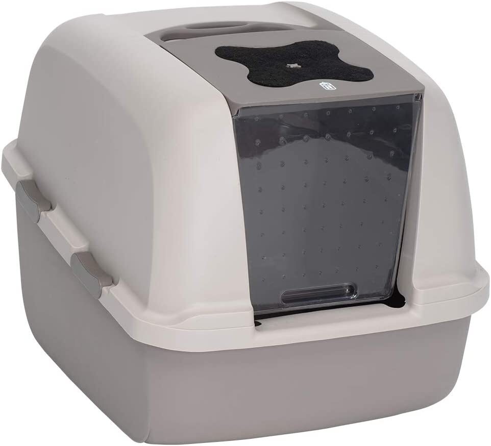 Catit Jumbo Hooded Litter Pan Grey