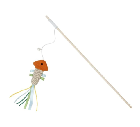 Bud'z Cat Toy - Jellyfish Swing Stick White