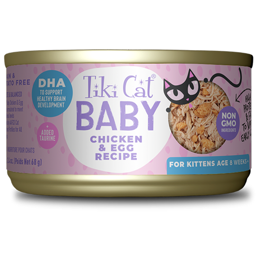 Tiki Cat For Kittens - Chicken & Egg 2.4oz