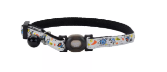 Coastal Glow-in-the-Dark Cat Collar - Black Galaxy