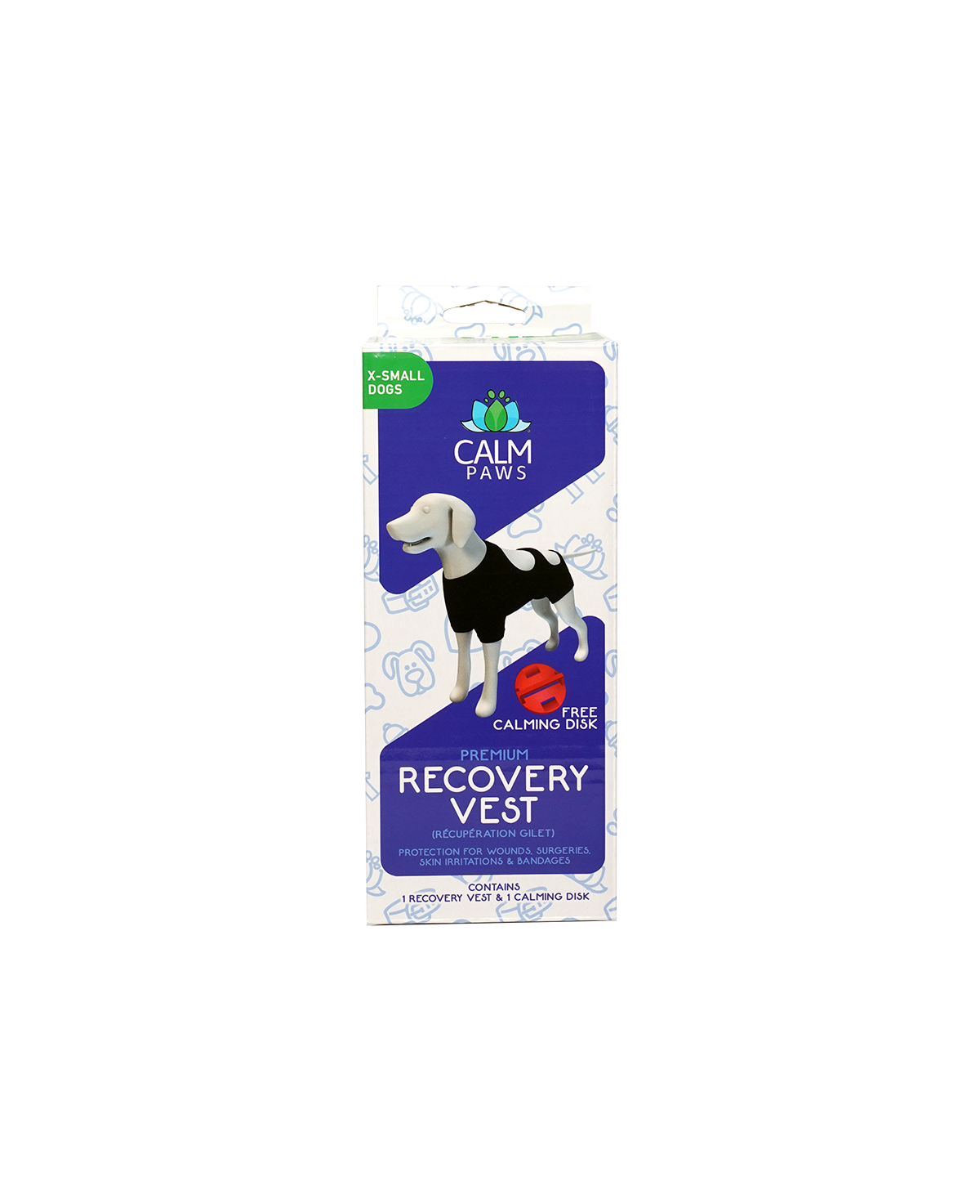 Acorn Calm Paws Recovery Vest - X-Small