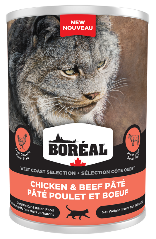 Boreal for Cats - Chicken & Beef Pate 14oz