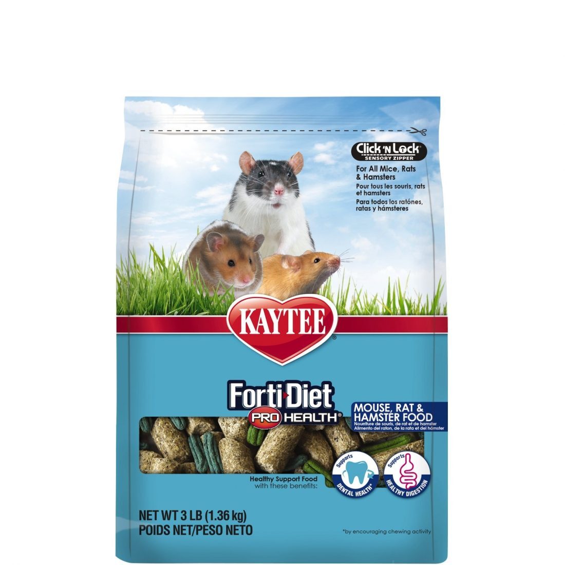 Kaytee Forti Diet Pro Health Mouse, Rat, Hamster 5lb