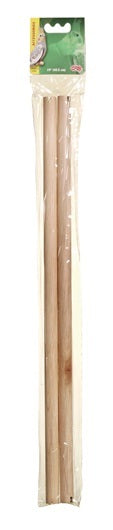 Living World Wooden Perch 47cm - 2 pk