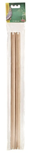 Living World Wooden Perch for Cockatiels - 2 pk