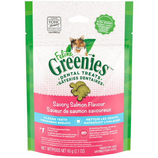 Greenies Feline Salmon Dental Treat 2.1oz