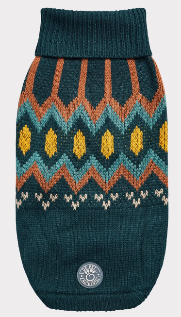 GF Pet Heritage Sweater - Teal Large