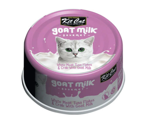 Kit Cat Goat Milk Gourmet - Tuna & Crab 70g