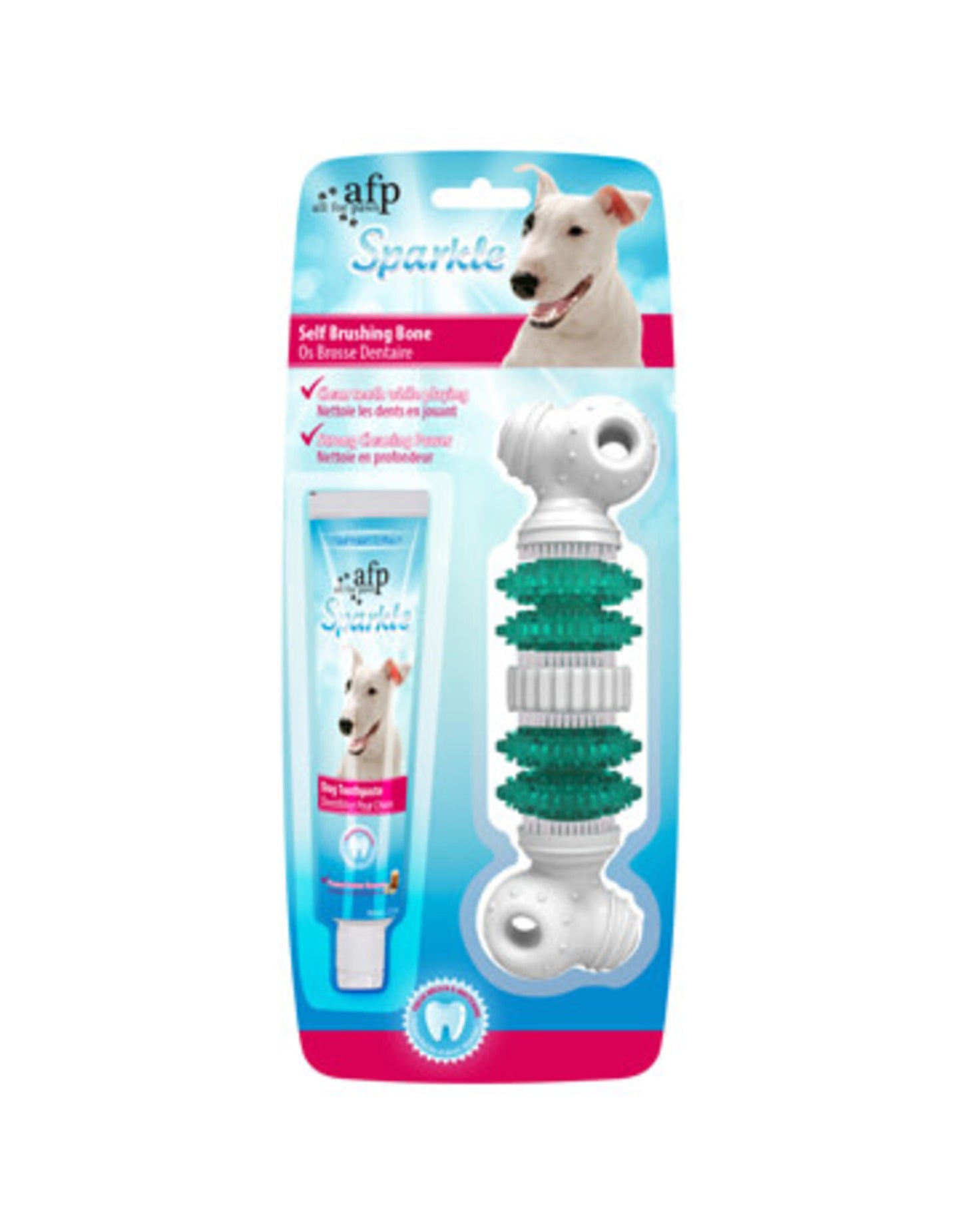 Sparkle Dental Brush Bone with Toothpaste