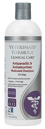 Veterinary Formula Antiparasitic & Antiseborrheic Shampoo 473ml