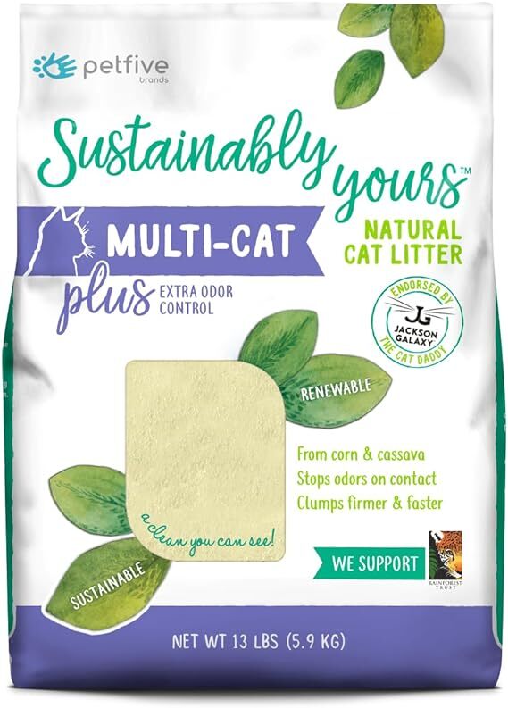 SUSTAINABLY YOURS CAT LITTER PLUS ODOUR CONTROL - 13 LB