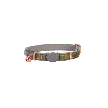 Rogz Urban Cat Collar - Olive Twist