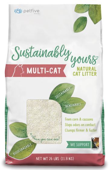 SUSTAINABLY YOURS CAT LITTER - 26 LB