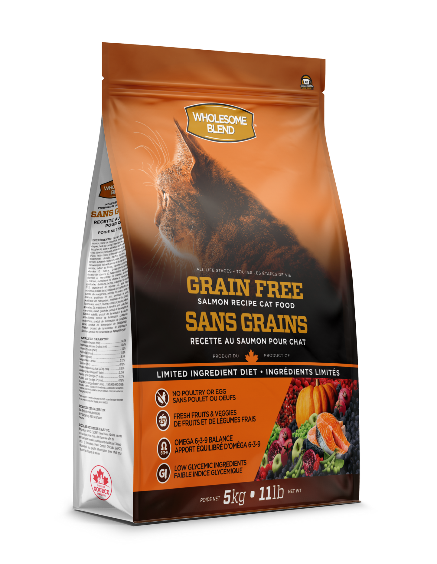 Wholesome Blend Grain-Free for Cats - Salmon 2.27kg