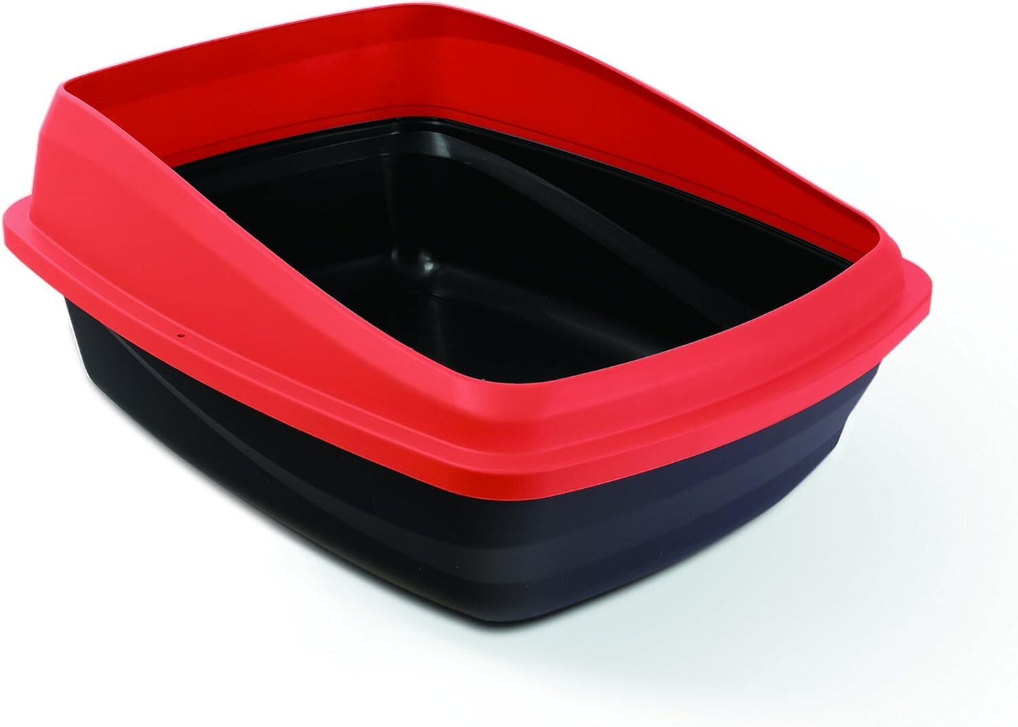 Catit Rimmed Litter Pan - Medium Red