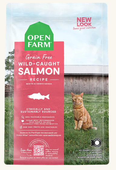 Open Farm Grain-Free Cat Food - Salmon 4lb