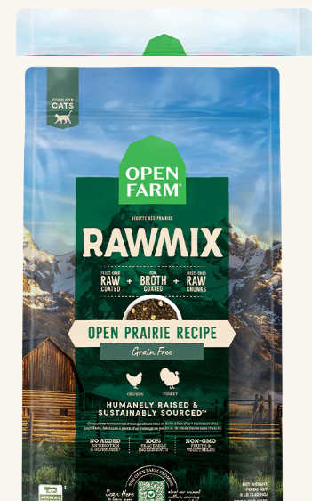 Open Farm Grain-Free Cat Food - RAWMIX Open Prairie 2.25lb