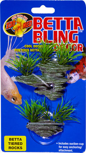 ZOOMED BETTA BLING DECOR - BETTA TIERED ROCKS