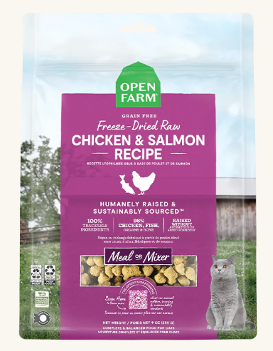 Open Farm Freeze-Dried for Cats - Chicken & Salmon 3.5oz