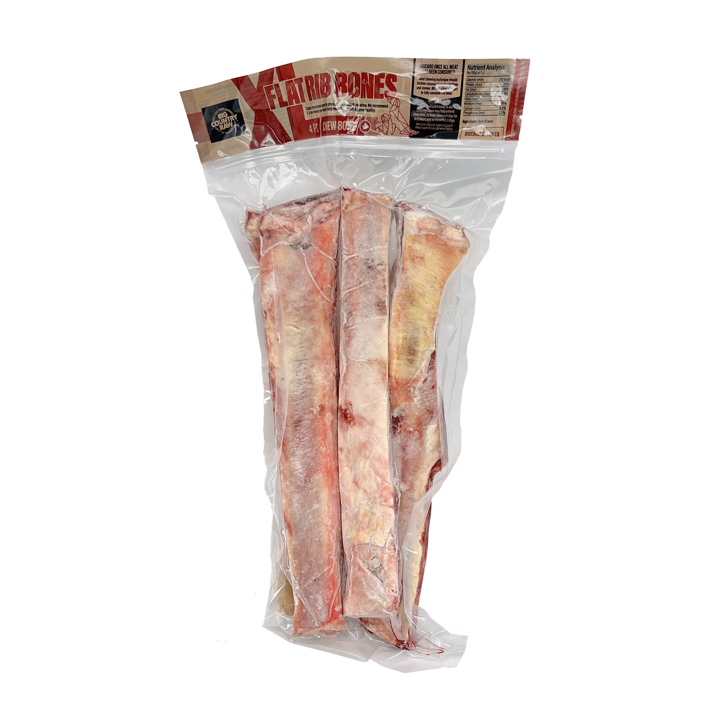 BCR Flat Rib Bone 4pk