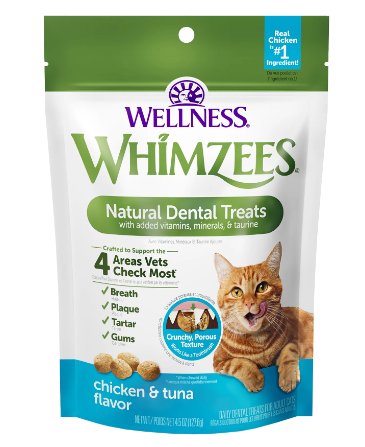 Whimzees Cat Dental Treats - Chicken & Tuna 2oz