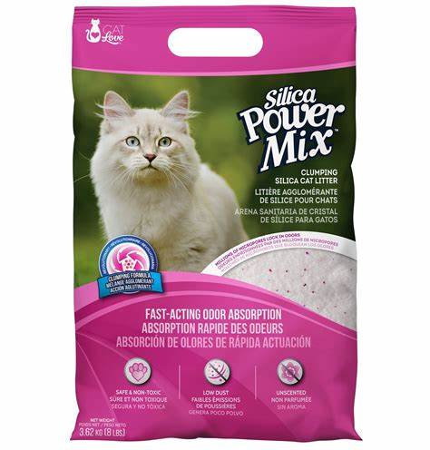 Cat Love Power Mix Clumping Silica Cat Litter - 3.62 kg (8 lbs)