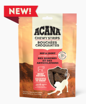 Acana Chewy Strips - Hip & Joint Beef 113g