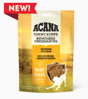 Acana Chewy Strips - Immune Support Chicken 113g