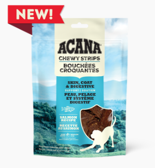 Acana Chewy Strips - Skin & Coat Salmon 113g