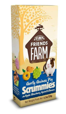 Gerty Guinea Pig Scrummies Apple, Strawberry, Banana, Apricot