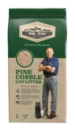 DR. POL CAT LITTER - PINE COBBLE 14 LB