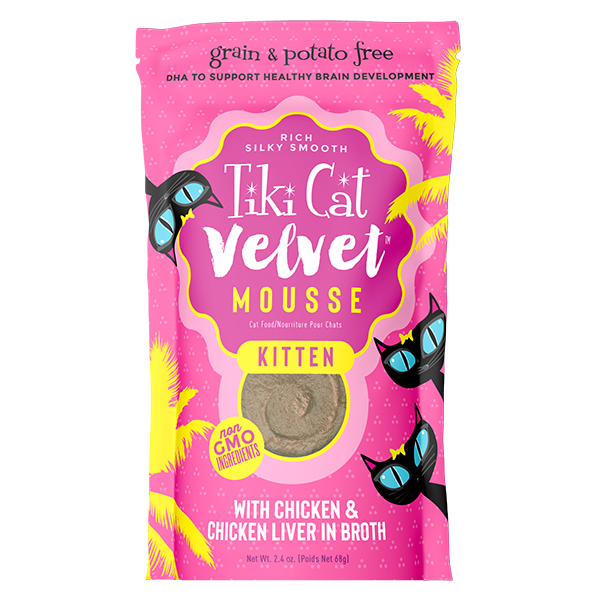 Tiki Cat for Kittens - Velvet Mousse Chicken Pouch 2.4oz